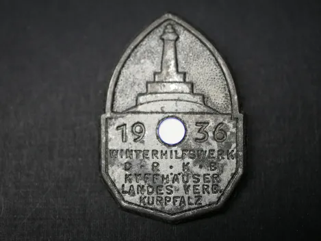 Abzeichen - WHW DRKB Kyffhäuser Landesverband Kurpfalz 1936