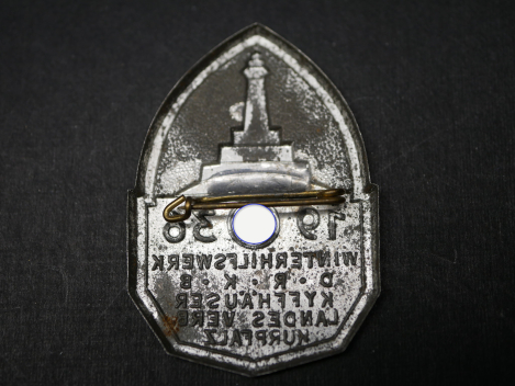Preview: Abzeichen - WHW DRKB Kyffhäuser Landesverband Kurpfalz 1936