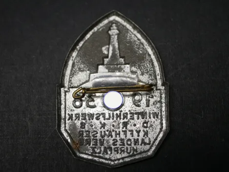 Abzeichen - WHW DRKB Kyffhäuser Landesverband Kurpfalz 1936