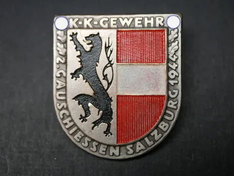Abzeichen - KK Gewehr 2. Gauschiessen Salzburg 1944