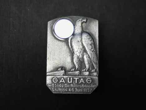 Abzeichen - Gautag der NSDAP Württemberg-Hohenzollern Stuttgart 1937