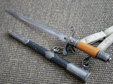 PR Poland - Air Force officer's dagger, 1950s, with hanger