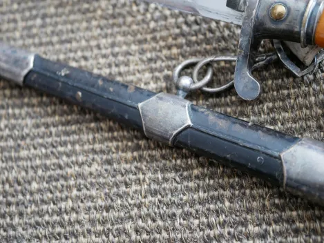 PR Poland - Air Force officer's dagger, 1950s, with hanger