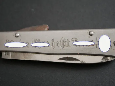 Sammleranfertigung - Messer 6. SS Gebirgs-Division "Nord" - MEhT - DRGM Klaas Solingen