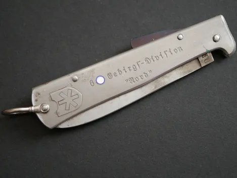 Sammleranfertigung - Messer 6. SS Gebirgs-Division "Nord" - MEhT - DRGM Klaas Solingen