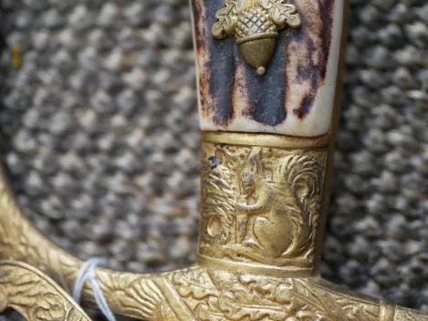 Hirschfänger für Forstbeamte / Förster mit Hersteller Eickhorn Solingen