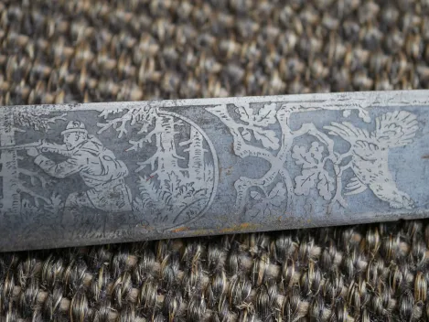 Hirschfänger für Forstbeamte / Förster mit Hersteller Eickhorn Solingen