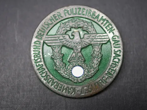 Badge - Association of German Police Officers - Gau Saxony 1937
