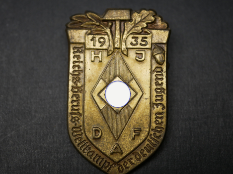 Abzeichen - HJ / DAF Reichs-Berufs-Wettkampf der deutschen Jugend 1935