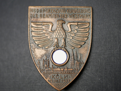 Preview: Badge - NSDAP Borderland Rally of Civil Servants of the Westmark Cologne 1933
