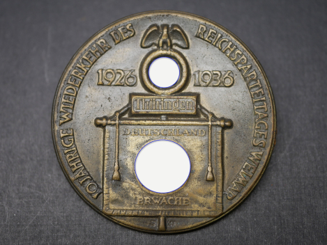 Preview: Badge - 10th anniversary of the Weimar Reich Party Congress 1926-1936