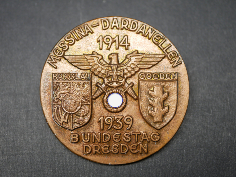 Preview: Badge - Messina Dardanelles Bundestag Dresden 1914-1939