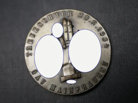 Badge - Oath of Allegiance Gau Mainfranken 1934
