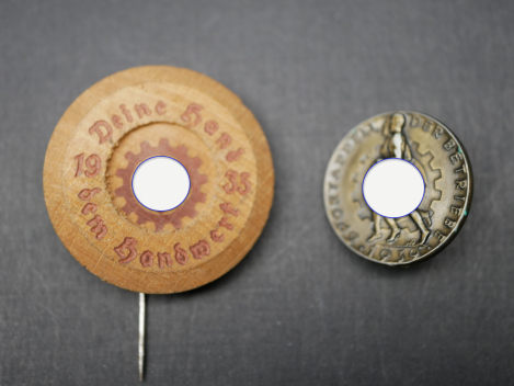 Preview: DAF Abzeichen - Deine Hand dem Handwerk + Sportappell der Betriebe 1939