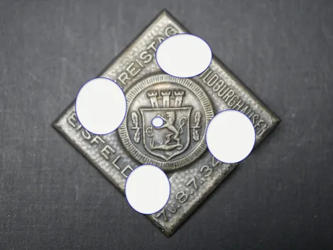 Badge - Hildburghausen District Council, Eisfeld 1934