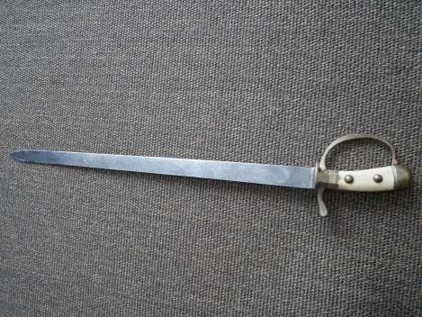 Preview: Hirschfänger mit verzierter Klinge um 1800/20