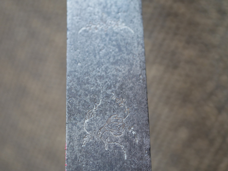 Hirschfänger mit verzierter Klinge um 1800/20