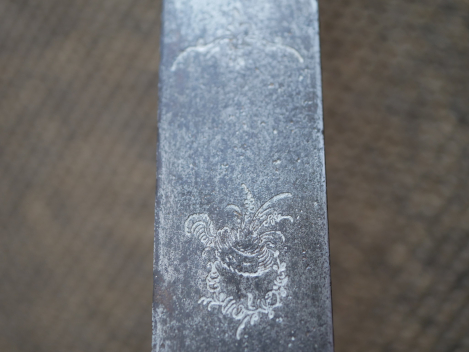 Hirschfänger mit verzierter Klinge um 1800/20