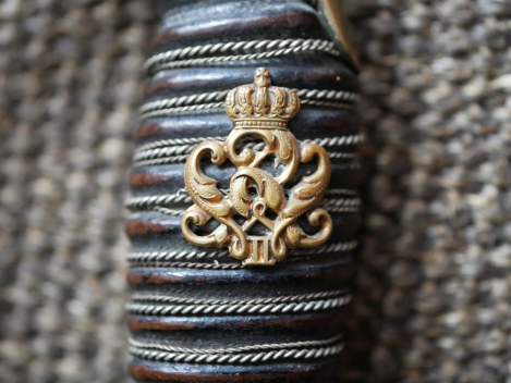 Preview: Preußen Infanterie Offiziersdegen (IOD) M 1889, Klinge mit Vertreiber D. David Berlin C., Gipsstr. 23