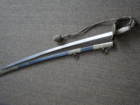 Kaiserliche Marine - Geschenksäbel mit Damastklinge und Extragefäß vom Hersteller WKC