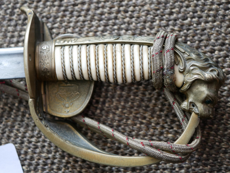 Kaiserliche Marine - Geschenksäbel mit Damastklinge und Extragefäß vom Hersteller WKC