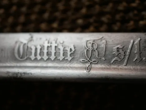 Imperial German Navy – Presentation saber with Damascus blade and deluxe hilt by manufacturer WKC
