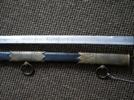 Kaiserliche Marine - Geschenksäbel mit Damastklinge und Extragefäß vom Hersteller WKC