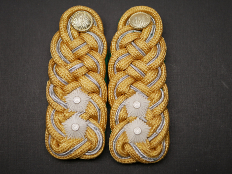 GDR NVA – Pair of Shoulder Boards / Shoulder Straps for a Lieutenant General of the Border Troops (GT) – For Uniform