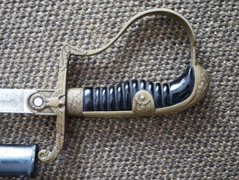 Preview: Wehrmacht officer's saber with double-sided blade etching "Kavallerie Regiment 3"