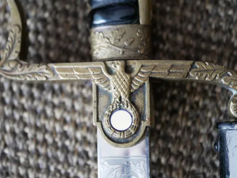 Wehrmacht officer's saber with double-sided blade etching "Kavallerie Regiment 3"