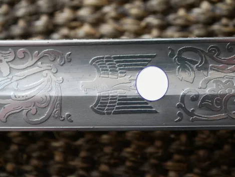Wehrmacht officer's saber with double-sided blade etching "Kavallerie Regiment 3"