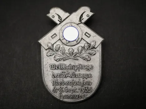 Badge – SA Group Lower Saxony Competition Days, 1935, Hanover