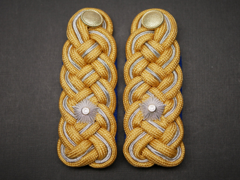 Paar Schulterklappen / Schulterstücke Generalmajor Transportpolizei für die Uniform der NVA DDR