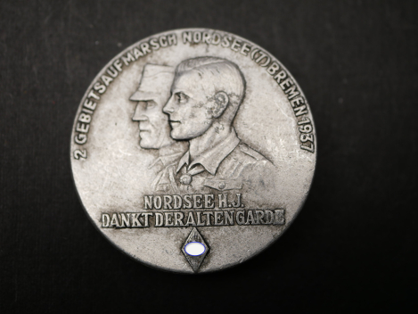 Badge – 2nd North Sea Regional Rally (7) Bremen 1937 – North Sea HJ Thanks the Old Guard