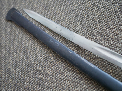 Prussian Model 1852 saber with blade etching "Brandenburg Train Battalion No. 3"