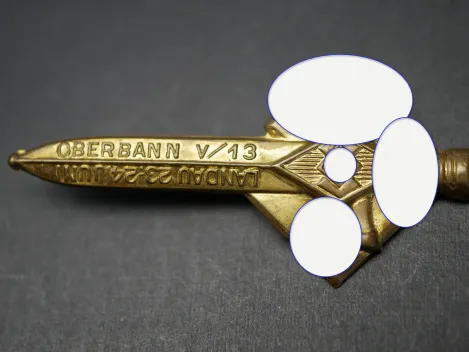 HJ Abzeichen - Oberbann V/13 Landau - ohne Eichenlaub um die Raute