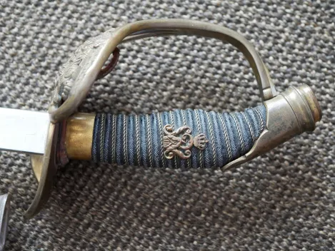 Preußen - Wuchtiger IOD Infanterie Offiziersdegen - Hersteller Alcoso Solingen