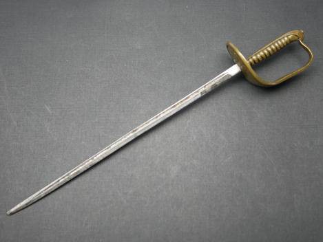 Miniatur / Brieföffner in Form von einem Pallasch / Degen / Schwert, Herkunft wohl Schweden