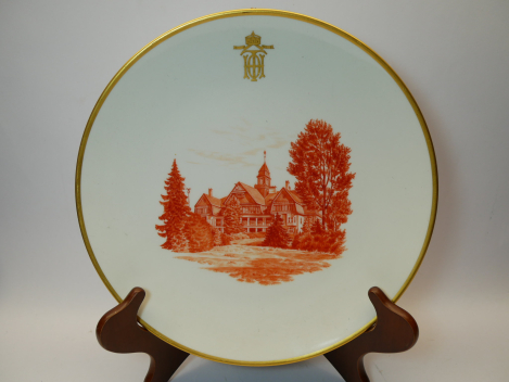 KPM Teller - Falkensteiner Offiziersheim im Taunus