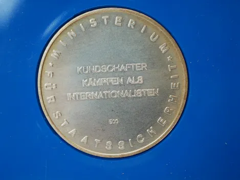 MfS Ministerium für Staatssicherheit - Geschenk Medaille Rudolf Iwanowitsch Abel in 500er Silber