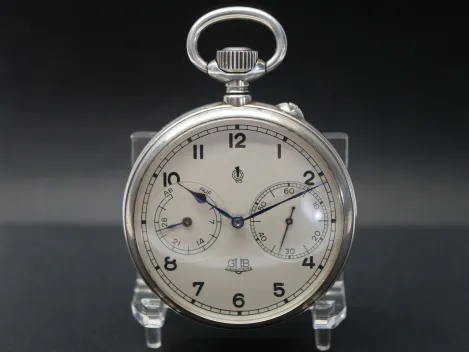 DDR NVA VM Volksmarine - Taschenuhr / Marine-Beobachtungsuhr GUB Glashütte, 1er Qualität - mit Gravur