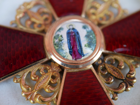 Zaristisches Russland St. Anna Orden Satz 1. Klasse Kreuz und Bruststern im Etui