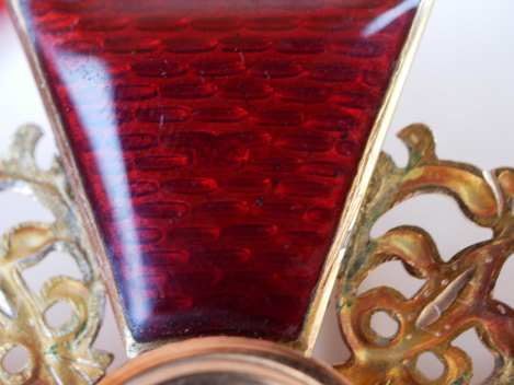 Zaristisches Russland St. Anna Orden Satz 1. Klasse Kreuz und Bruststern im Etui