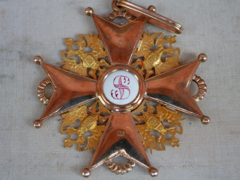 Preview: Zaristisches Russland St. Stanislaus Orden Satz 1. Klasse - Bruststern und Kreuz im Etui