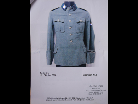 SS VT Verfügungstruppe Jacke / Feldbluse M34 für Mannschaften "Germania"