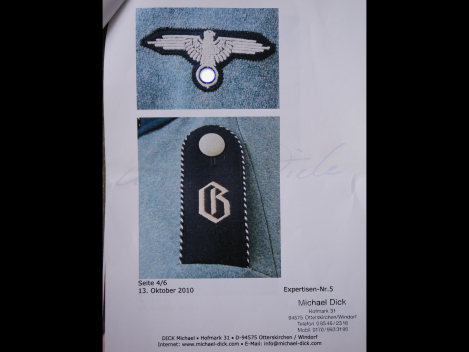 SS VT Verfügungstruppe Jacke / Feldbluse M34 für Mannschaften "Germania"