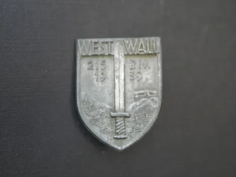 Abzeichen - Westwall 215. Division 1939