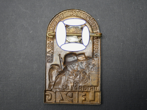 Badge – 2nd German Pack-March Championship, Brigade 35, Leipzig 1935