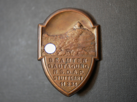 Abzeichen - Beamten-Gautagung NSDAP Stuttgart 1934