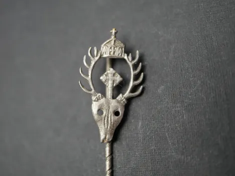 Abzeichen - Deutscher Jägerbund, 22 mm an langer Nadel